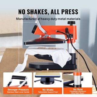 Máquina de Prensa Térmica - Máquina de Sublimación 8 en 1 para DIY Camisetas/Gorros/Tazas/Proyectos de Transferencia Térmica, Prensa Térmica Multifuncional de 12x15 con Rotación de 360° Probada se...