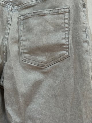Pantalón ancho plateado