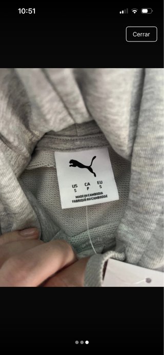 Sudadera Puma Gris