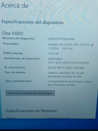 Acer One 10 N15P2 Tablet Convertible Gris de 10"