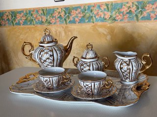 Juego de café vintage Porcelanas Tengra