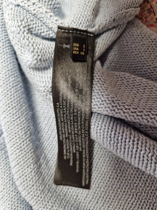 Top Massimo Dutti azul sin mangas
