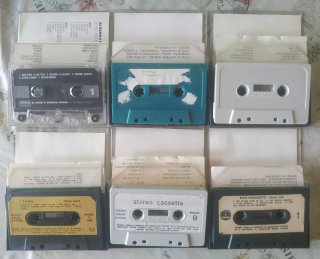Lotto di 6 cassette di musica italiana non testate
