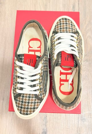 Zapatillas CH Beige y Marrón