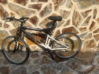 Bicicleta Rochider Decathlon Negra/Blanca