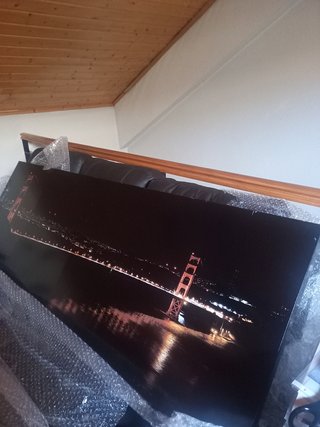 Cuadro grande New York Golden Gate Bridge Noche.