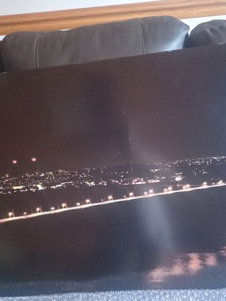 Cuadro grande New York Golden Gate Bridge Noche.