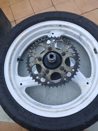 Llantas Supermotard XT600 2KF + Adaptadores