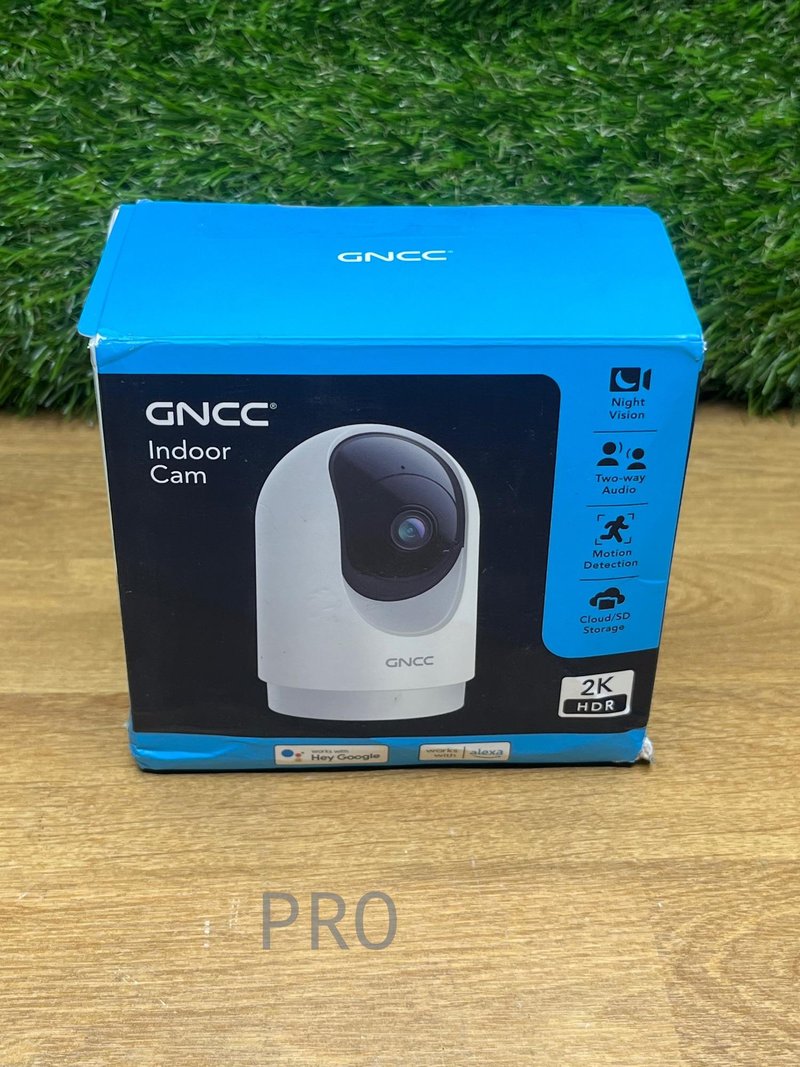 GNCC Cámara Vigilancia WiFi Interior 2K PTZ 360° Con Seguimiento IA, Audio Bidireccional Y Visión Nocturna – Para Bebés, Mascotas Y Hogar (2.4GHz)