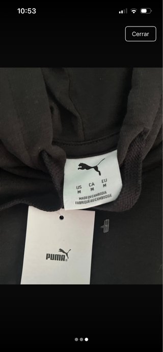 Sudadera Puma Negra Talla M