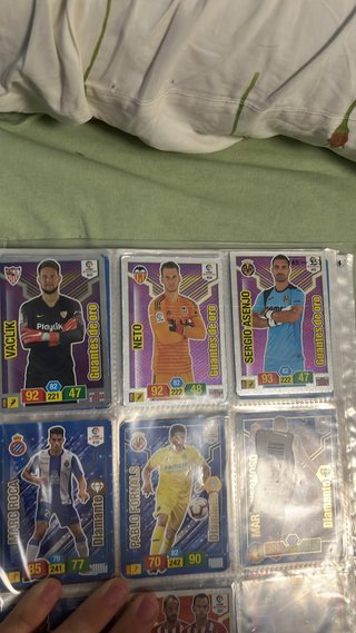 Lote 3 cromos Adrenalyn XL Guante de Oro 2018-19