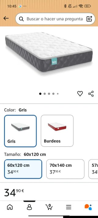 2 Cunas de viaje azul con colchón de 120x60