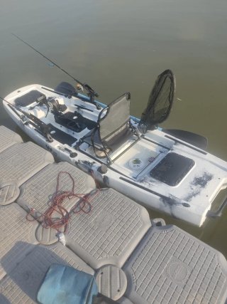 Kayak de pesca a pedales