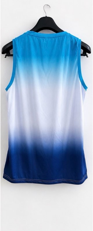 Camiseta tirantes degradado azul/blanco Talla M