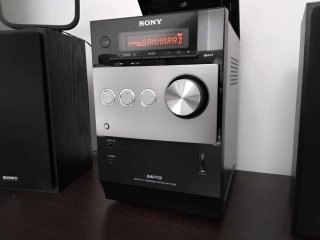 Stereo Sony Lettore CD Nero/Argento