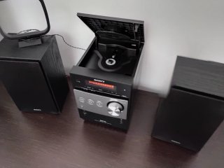 Stereo Sony Lettore CD Nero/Argento