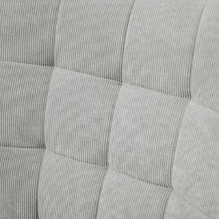 Sillón Con Puff Coordinado Estilo Contemporáneo, Silloncito De Sala en Tejido Efecto Terciopelo Con Patas de Madera de Haya para Sala y Estancia, 72X80X101 Cm, Gris