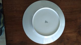 Piatto da portata vintage decorato