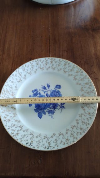 Piatto da portata vintage decorato