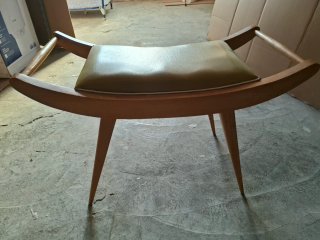 Silla de dormitorio madera y tapizado