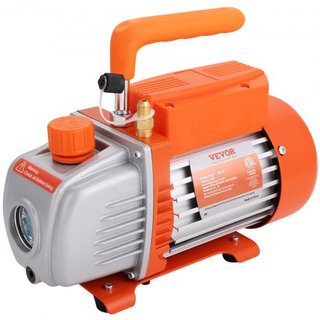 11.4 L Cámara de Vacío y Kit de Bomba de 3.5 CFM, Kit de Cámara de Degasificación con Tapa de Vidrio Templado, Bomba de Vacío de Una Etapa con Botella de Aceite de 250 ml, para Estabilizar Madera,...