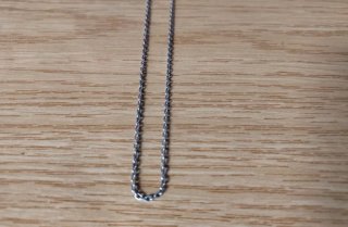 Catena in argento sterling 925 con maglie da 40 cm