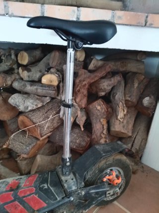 Patinete Eléctrico Rueda Disco Freno Naranja