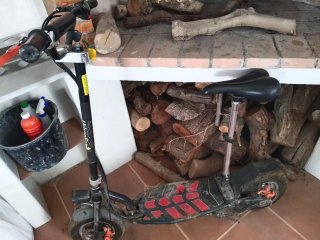 Patinete Eléctrico Rueda Disco Freno Naranja