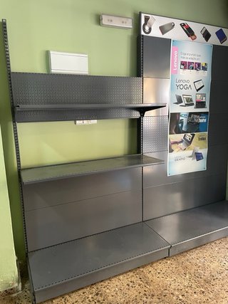 Estantería metálica para tienda color gris