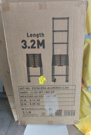 Escalera aluminio plegable 3,2m