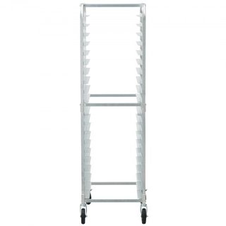 Estante para Pan, Estantes de Panadería Comerciales de 20 Niveles con Ruedas de Freno, Carro de Almacenamiento de Aluminio para Bandejas de Media y Tamaño Completo, Estante de Velocidad para Cocin...