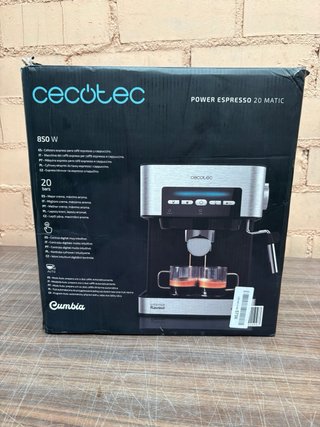 Cafetera Cecotec Power Espresso 20 Matic 850W