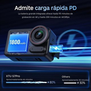Cámara deportiva XTU S7 Pro 4K 50FPS NUEVO