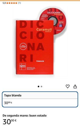 Diccionario Caramull Avançat. Valenciano