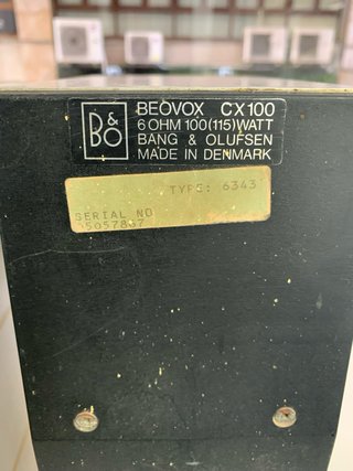 Altavoces Bang & Olufsen Beovox CX 100