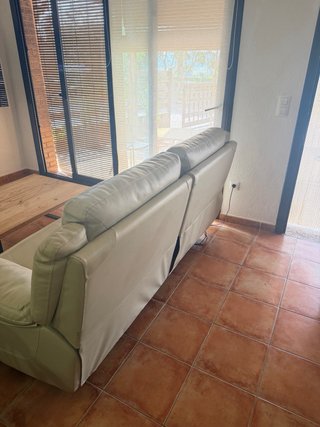 Sofá de piel eléctrico reclinable