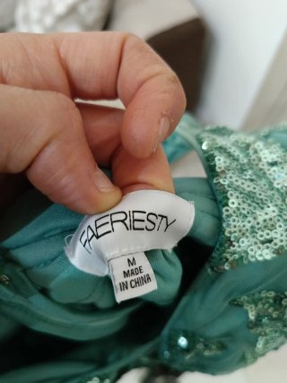 Vestito elegante donna verde