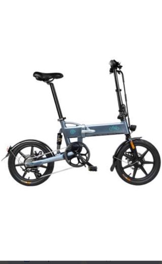 Bicicleta Eléctrica Plegable Gris