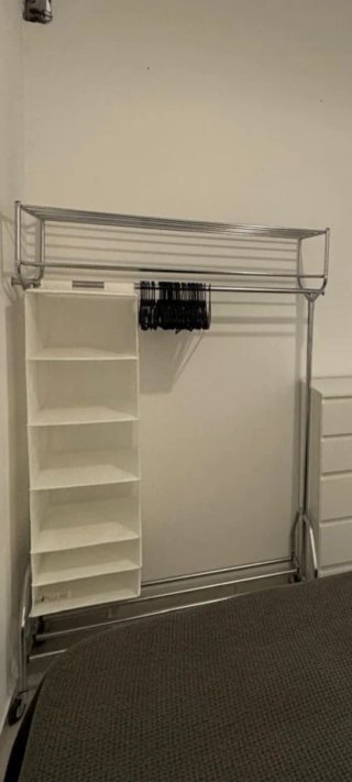 Armario Ropa Metálico con Estantes