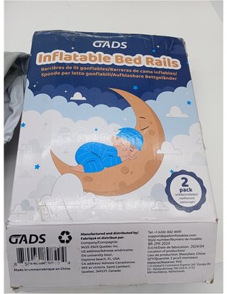 Pack 2 Barreras de Cama Inflables para Niños Pequeños - Barreras de Viaje Seguras - Protector de Cama para Niños - Barreras I