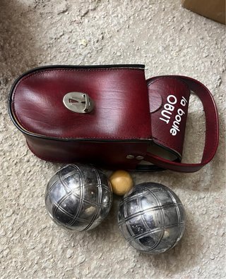 Dos Bolas de Petanca OBUT con Bolso y boliche