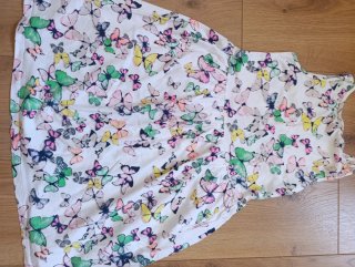 Vestido H&M niña mariposas T8-10