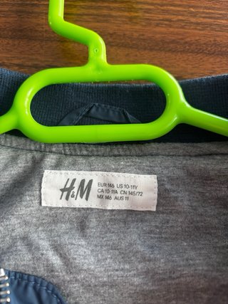 Casaco H&M azul para menino 10-11 anos