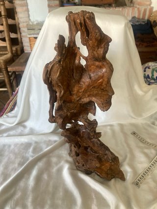 Escultura Madera Olivo Natural