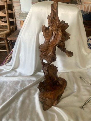 Escultura Madera Olivo Natural