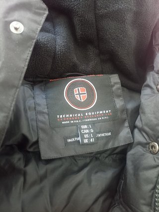 Chaqueta Geographical Norway Negra Invierno