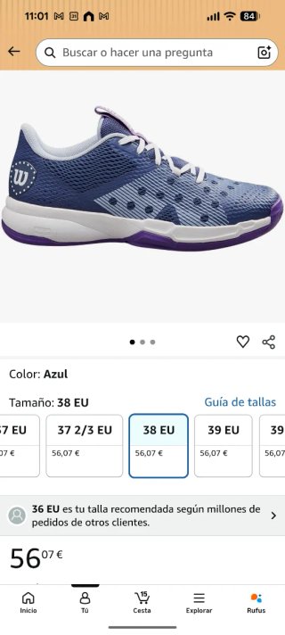 Zapatillas PADEL Wilson A ESTRENAR. VARIAS TALLAS!