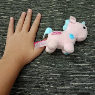 2 Unicornios Peluche Rosa y Blanco