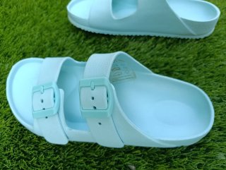 Chanclas azules mujer