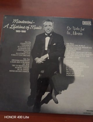 LP Mantovani A Lifetime of Music Decca
